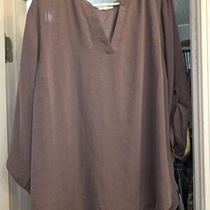 Maurices Dusty Rose V-Neck Tunic